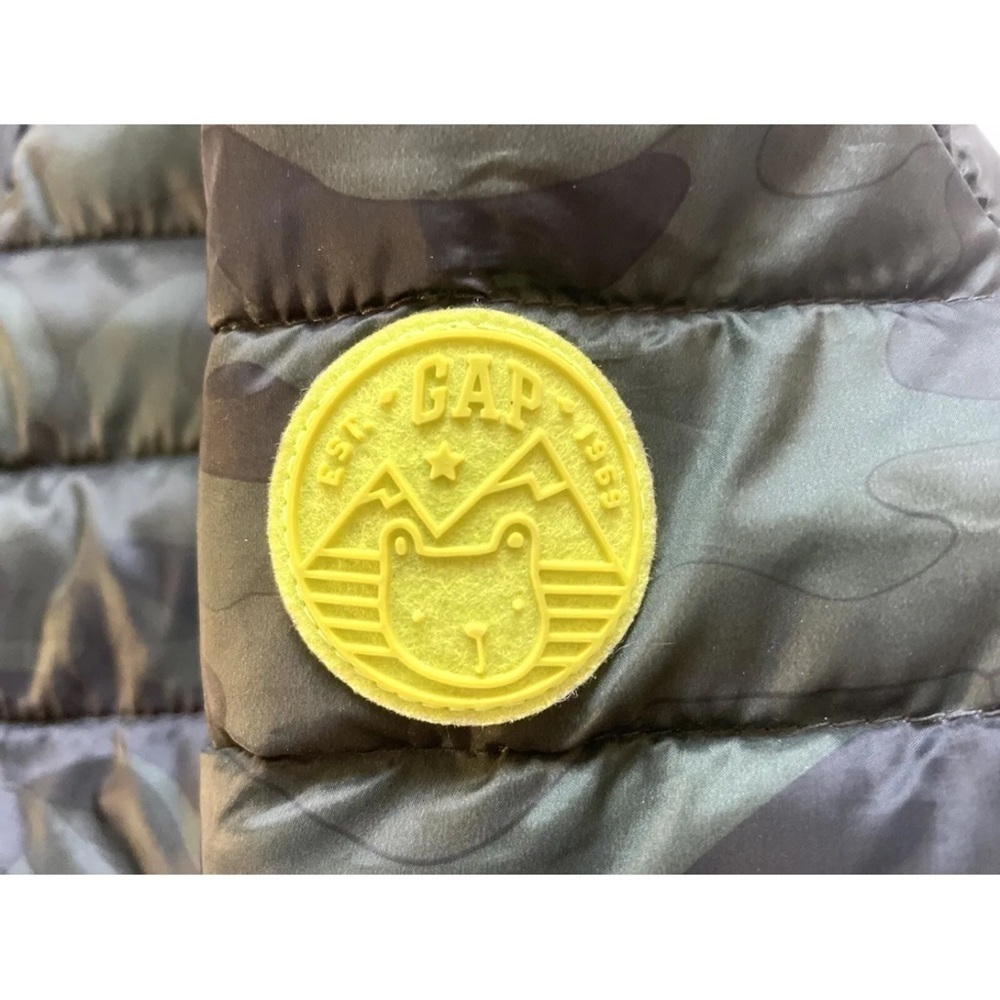 Baby gap puffer coat size 18-24 months camp green hooded insulated winter​​​​​​​ - Picture 4 of 6